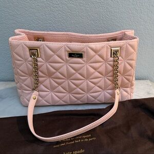 Kate Spade Blush Quilted Shoulder Bag